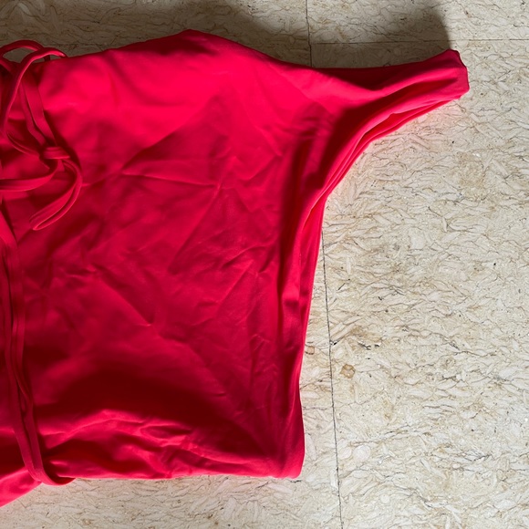 Shein One shoulder Swimsuit in Coral - Picture 6 of 9